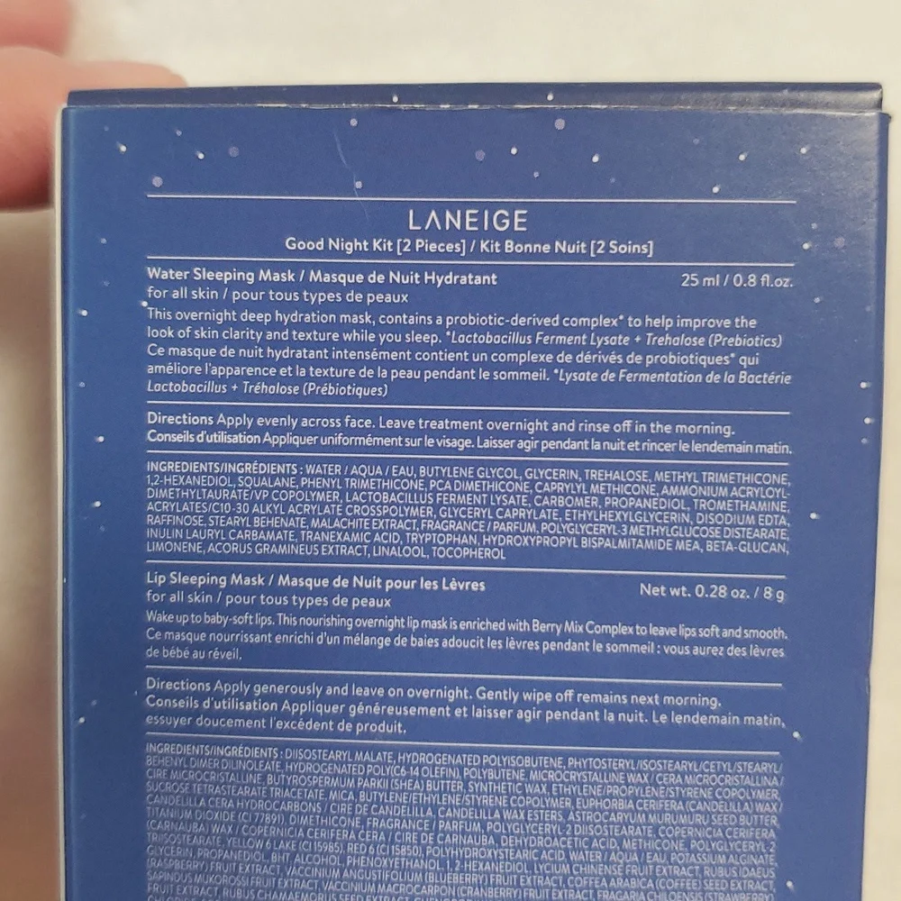 NIB LANEIGE Good Night Kit 2 Pcs - Picture 5 of 5